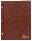  Папка "Меню" на винтах (220 х 15 х 320 мм), коричневый